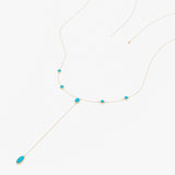Turquoise Lariat Necklace, Aralyn
