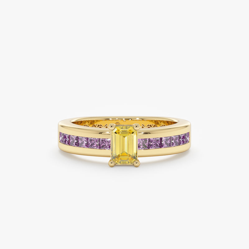 Citrine Amethyst Ring, Chani