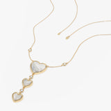 Mother of Pearl Heart Necklace, Velantra