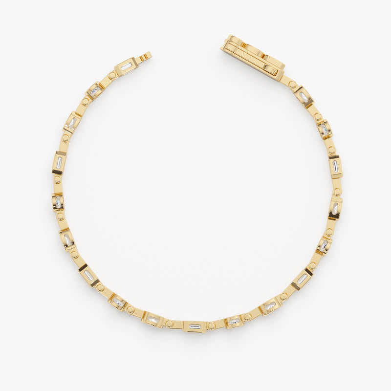 Mixed Shape Lab Grown Diamond Bracelet, Thiora