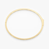 Gold Bangle with Petite Flowers, Aveline