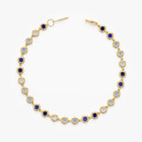 Ombre Blue Sapphire Tennis Bracelet, Petra