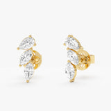 Mix Diamond Stud Earrings, Sirellina