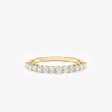 2 mm Lab Grown Diamond Half Eternity Ring, Dovie