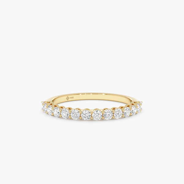 2 mm Lab Grown Diamond Half Eternity Ring, Dovie