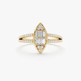 Marquise Mixed Cut Diamond Ring, Faelira