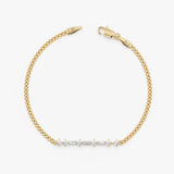 Lab Grown Diamond Cuban Chain Bracelet, Marzelyne