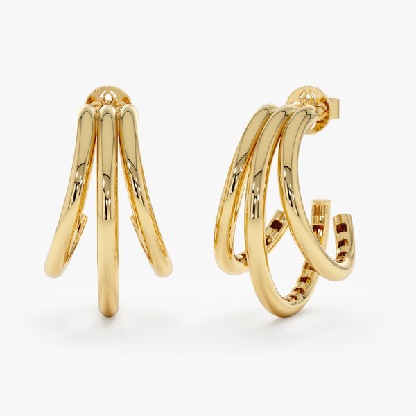 Triple Hoop Earrings, Indy