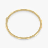 14k Gold Textured Bangle, Gana