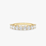 3 mm Round Diamond Half-Eternity, Dovie