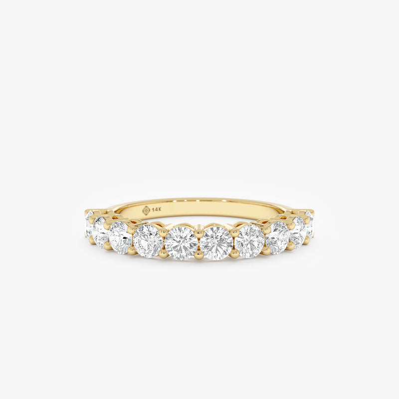 3 mm Round Diamond Half-Eternity, Dovie