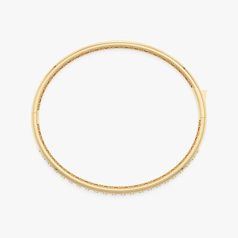 Lab Grown Baguette Diamond Bangle, Siora