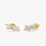 Diamond Cluster Stud Earrings, Jora