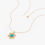 Turquoise Star of David Necklace, Ysolina