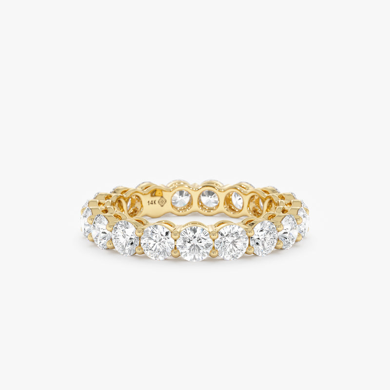 Lab Grown Diamond Prong Set Eternity Ring - 3.4 mm, Soraya