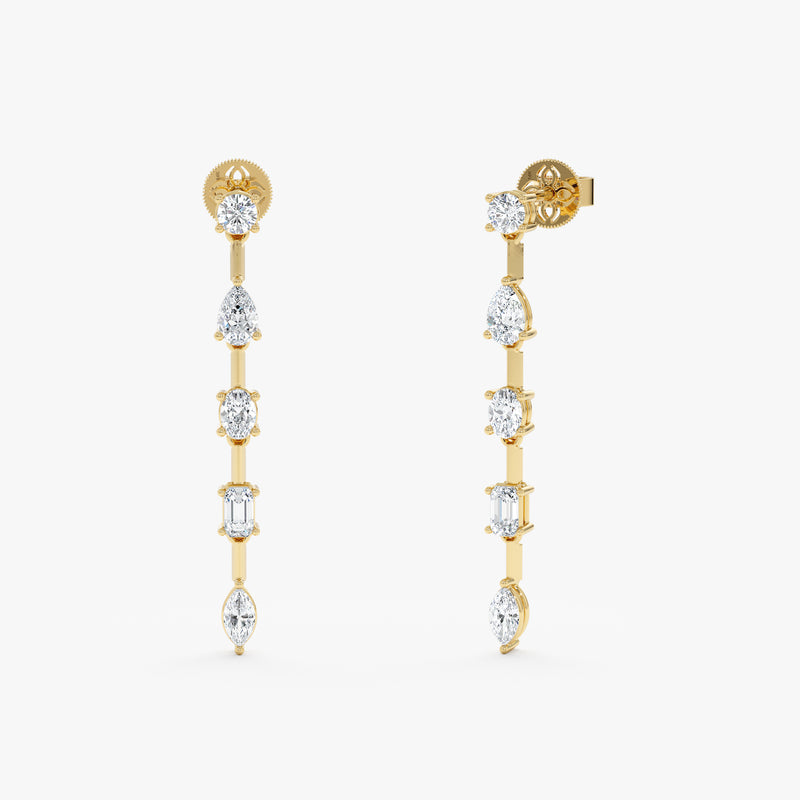 Lab Grown Diamond Drop Earrings, Viveka