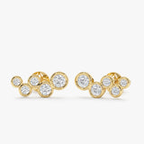 Lab Grown Diamond Cluster Studs, Ariadne
