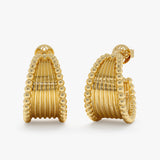 Timeless Solid Gold Hoop Earrings, Wren