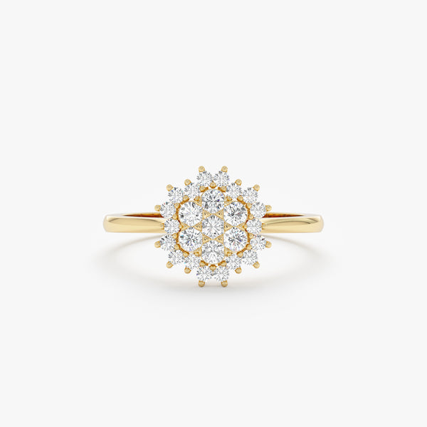 Diamond Starburst Engagement Ring, Dream