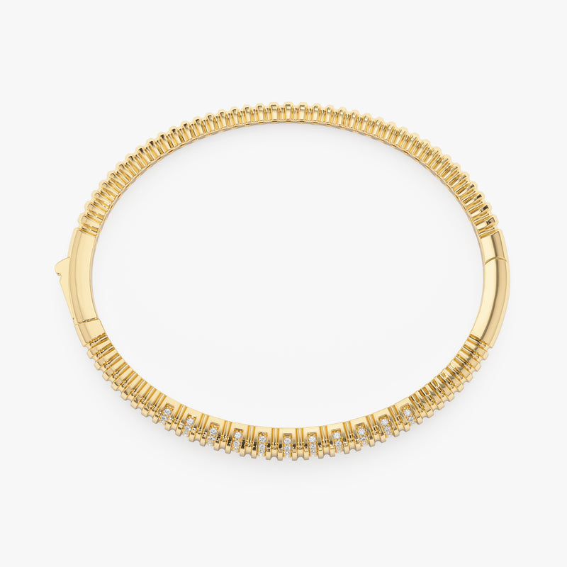 Diamond Croissant Bangle, Morwenna