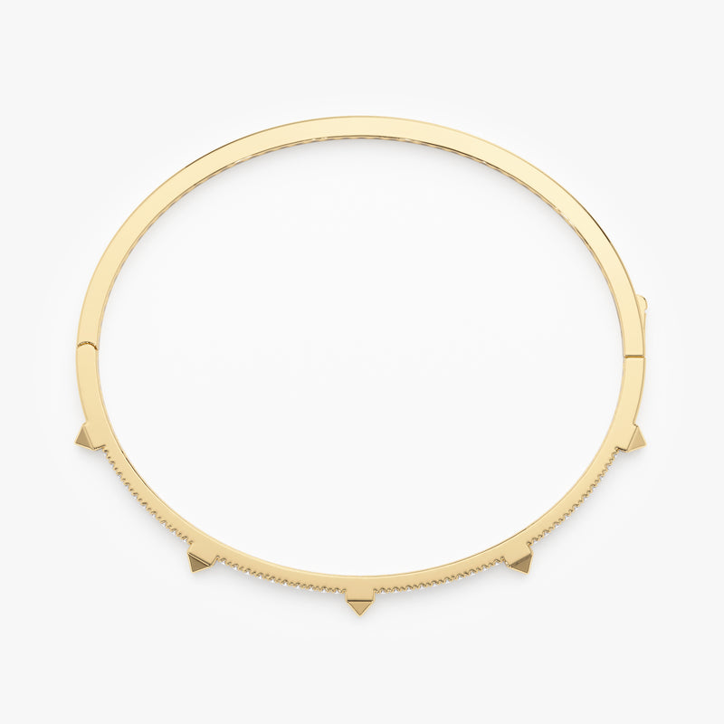 Lab Grown Diamond Spike Bangle, Akari