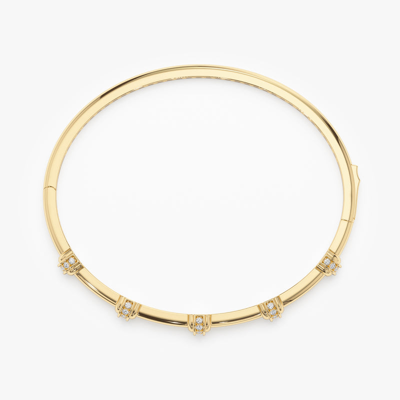 Lab Diamond Accent Bangle, Taissa