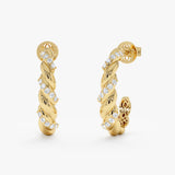 Twisted Diamond Hoops, Jihyun