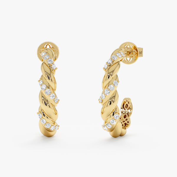 Twisted Diamond Hoops, Jihyun