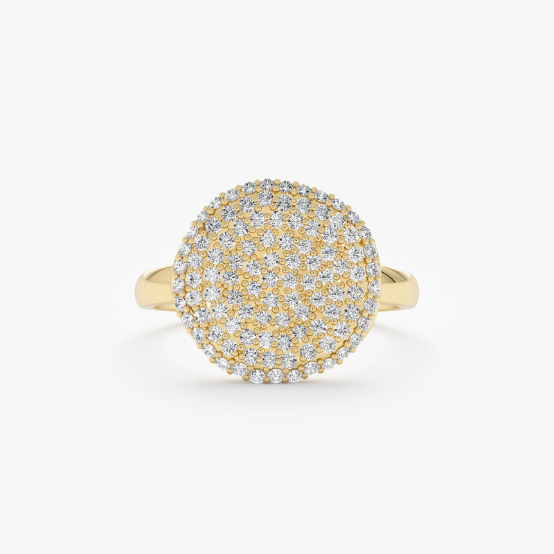 Diamond Button Ring, Leona