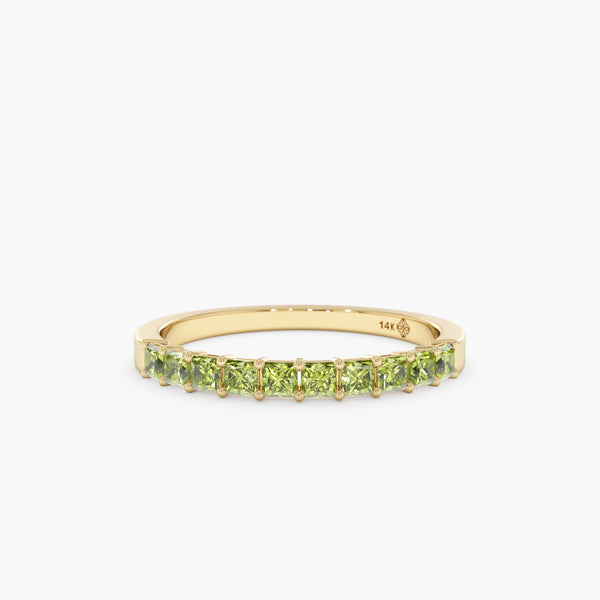 Princess-cut Peridot Ring, Cyra