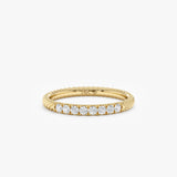 Dainty Rope Lab Grown Diamond Ring, Zelma