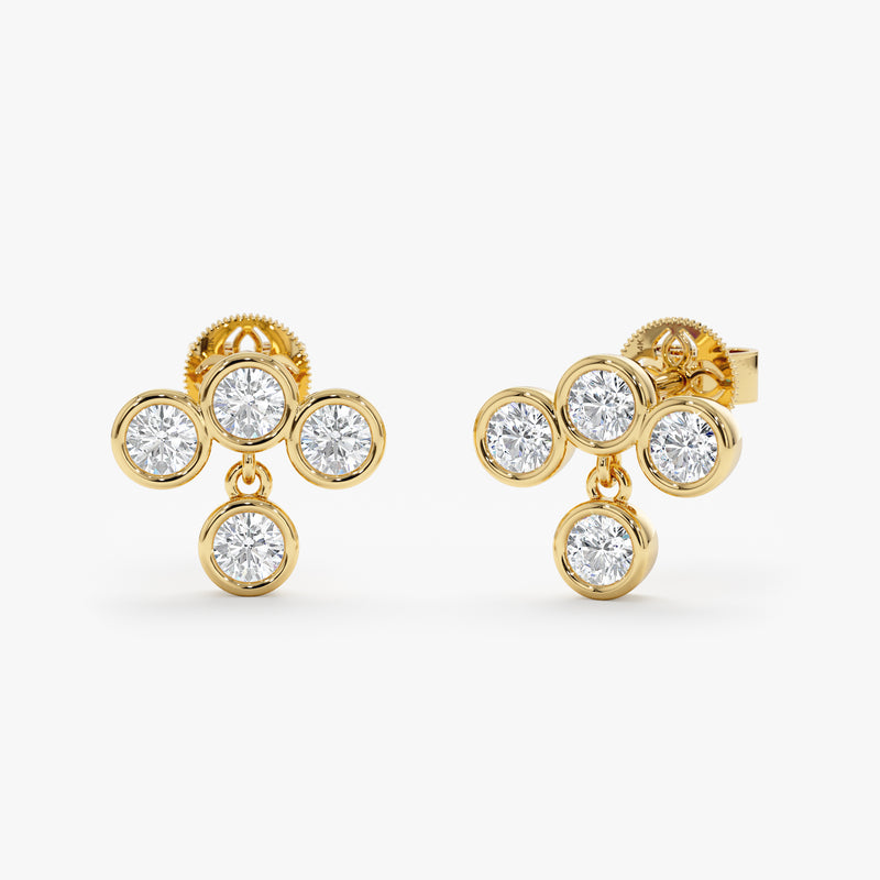Dangle Lab Grown Diamond Stud, Saskia