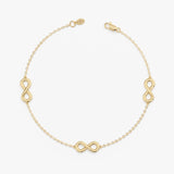 Plain Infinity Station Bracelet, Olivara