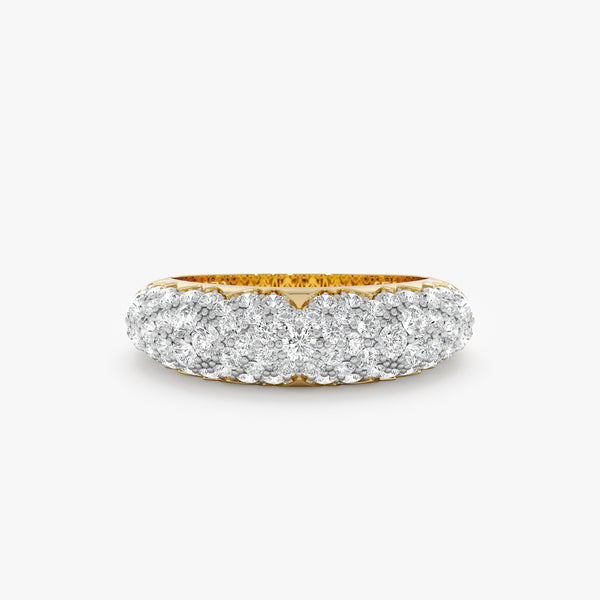 Dome Pavé Lab Grown Diamond Ring, Quilla