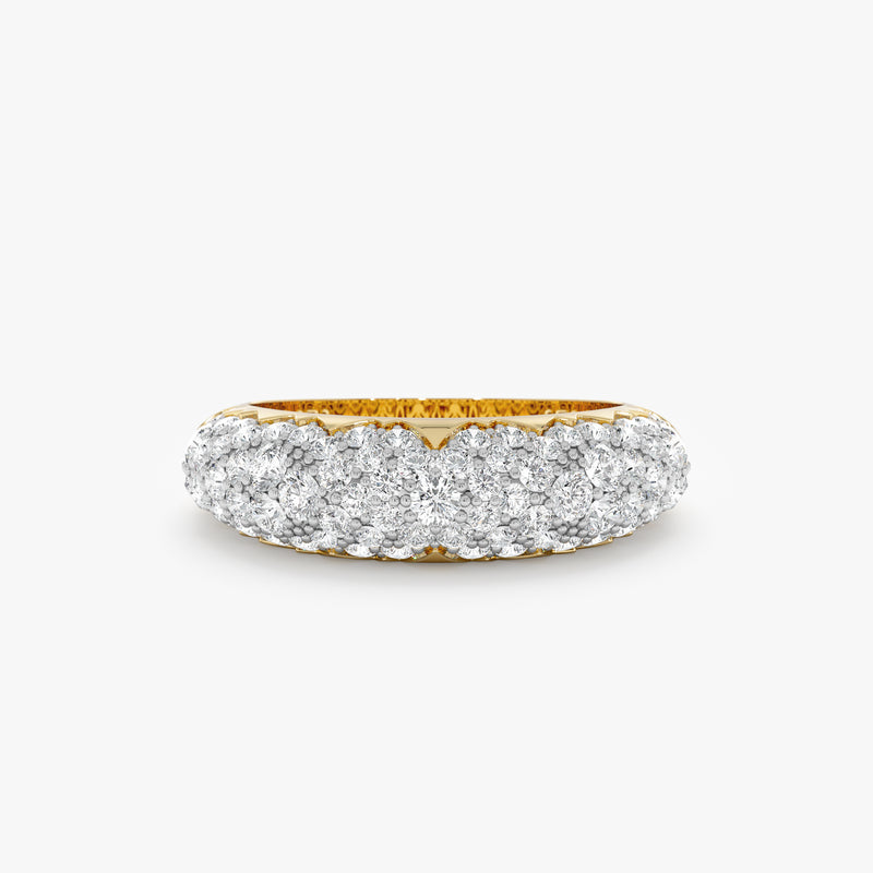 Dome Pavé Lab Grown Diamond Ring, Quilla