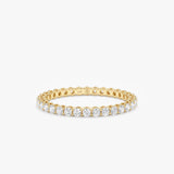 Lab Grown Diamond Prong Set Eternity Ring - 2 mm, Soraya