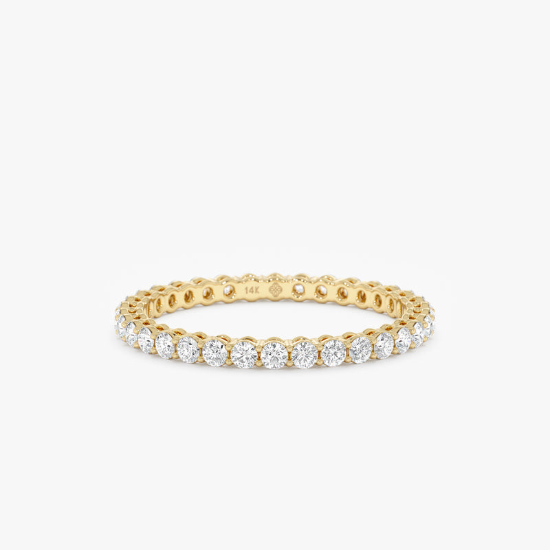 Lab Grown Diamond Prong Set Eternity Ring - 2 mm, Soraya