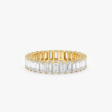 Lab Grown Baguette Eternity Band, Sylvaine