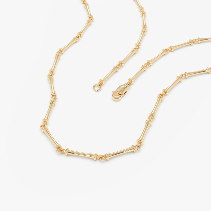 Gold Bar Link Chain Necklace, Unisex Gift, Arianwen