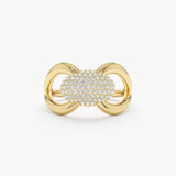 Pave Diamond Bow Ring, Izee