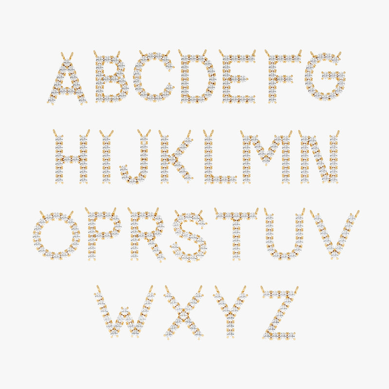 Lab Grown Diamond Initial Necklace, Anouk