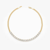 Lab Grown Diamond Cuban Chain Bracelet, Kaelis
