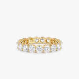 Lab Grown Diamond Prong Set Eternity Ring - 3 mm, Soraya