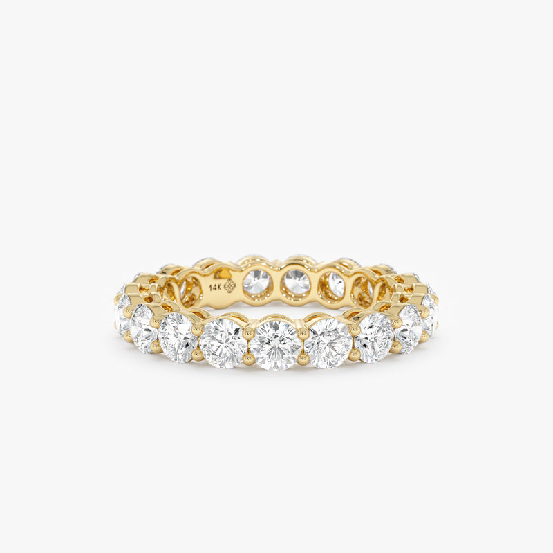 Lab Grown Diamond Prong Set Eternity Ring - 3 mm, Soraya