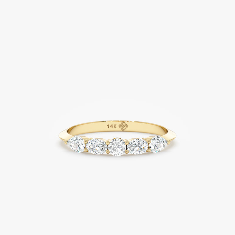 Lab-Grown Diamond Wedding Band, Elif