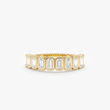 Solid Gold Octagon Lab Grown Diamond Ring, Sabine