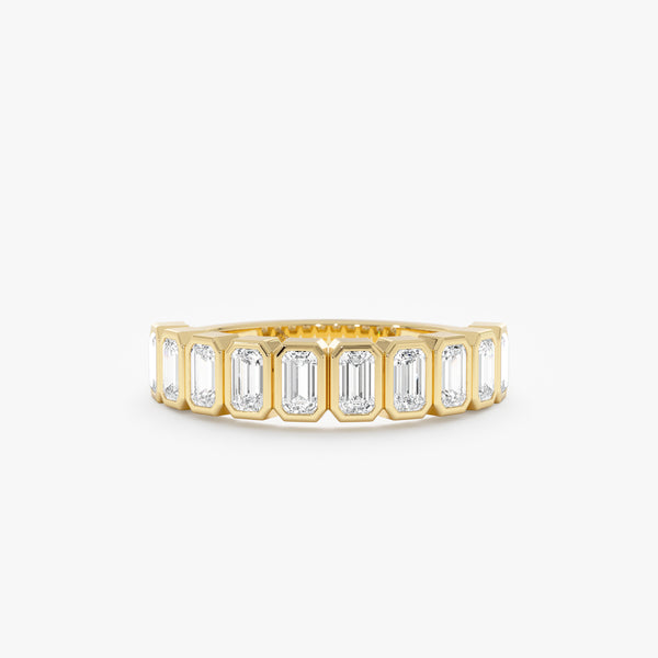 Solid Gold Octagon Lab Grown Diamond Ring, Sabine