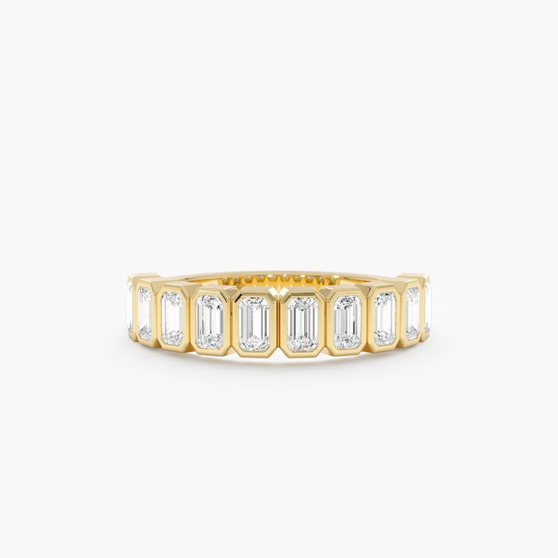 Solid Gold Octagon Lab Grown Diamond Ring, Sabine