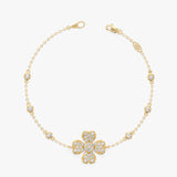 Clover Bracelet, Lab Grown Diamond Clover, Lirael