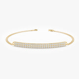 Lab Grown Pave Bar Bracelet, Mireya